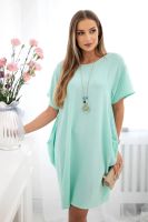 Kesi Włoski Dress with pockets and pendant light mint