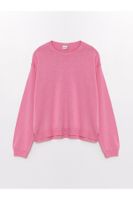 LC Waikiki Lw - Crew Neck Basic Long Sleeve Girl's Knitwear Sweater