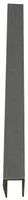 German U-profil / 150 cm / plast / antracit
