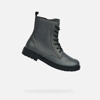 Šedé dívčí kotníkové boty Geox Eclair Girl