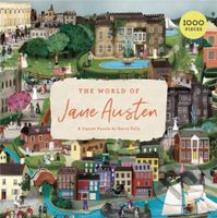 The World of Jane Austen (A Jigsaw Puzzle with 60 Characters and Great Houses to Find) - puzzle z kategorie 500 - 1000 dílků