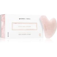 KORIKA Tools Gua Sha Rose Quartz Stone масажний інструмент для обличчя Gua Sha Quartz Pink 1 кс