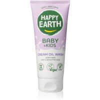 Happy Earth 100% Natural Cream Oil Wash for Baby & Kids олійка для душа для сухої та чутливої шкіри 200 мл