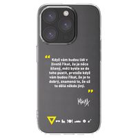 Silikónový prehľadný obal pre Apple iPhone 15 Pro - Kazma - MĚLI BYSTE SE DO TOHO PUSTIT