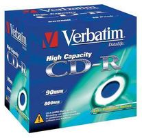 VERBATIM CD-R(10-Pack)Jewel/EP/DL/40x/90min/800MB