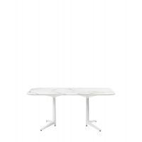 Multiplo XL 180x90 cm  zaoblený  ( r25 ) bílá bílá mramor Kartell