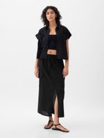 GAP Linen midi skirt utility - Women's