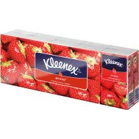 Kleenex Aroma chusteczki papierowe Strawberry 10x10 szt.