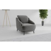 Sit & More KRESLO, textil, sivá