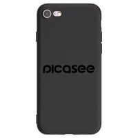 Silikónový čierny obal pre Apple iPhone SE 2020 - Picasee - new logo - black