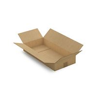 25 x Kartonová krabice 520x250x80mm, hnědá, klopová,třívrstvá vlnitá lepenka (3VVL) | RAJA