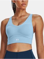 Světle modrá sportovní podprsenka Under Armour Smartform Evo Mid LongL CF