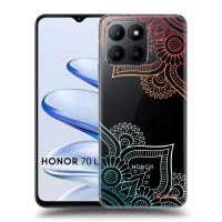 Silikónový prehľadný obal pre Honor 70 Lite - Kvetinový vzor