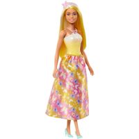 Mattel Barbie pohádková princezna žlutorůžová