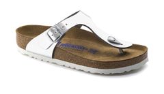 Birkenstock Gizeh Soft Footbed Natural Leather Narrow Fit