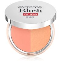 PUPA Milano Extreme Blush Duo kompaktno rdečilo odtenek 130 - Matt Salmon - Radiant Peach 4 g