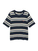 VERO MODA Pulover 'VMCARMELIA'  boja pijeska / mornarsko plava / svijetloplava