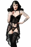 gorset damski KILLSTAR - Be Veiled Lace XL