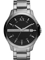 ARMANI EXCHANGE Analogni sat  crna / srebro