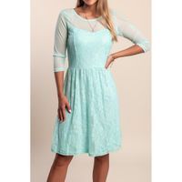 Plus Size Čipkasta Haljina, Boje Mente