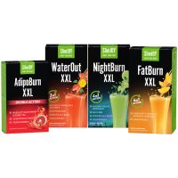 Goodbye Kilos Paket | Abnehmen in 30 Tagen mit SlimJOYs Bestsellern: WaterOut, FatBurn, AdipoSlim, NightBurn | SlimJOY