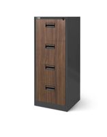 Kartotéková skříň Sara: antracit-ořech, 46x132 cm (1388)