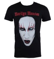 metal majica moška Marilyn Manson - Red Lips - ROCK OFF - MMTS0101MB S