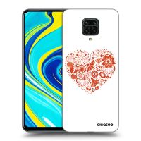 Silikónový čierny obal pre Xiaomi Redmi Note 9 Pro - Veľké srdce