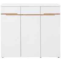 Voleo SKRINKA NA TOPÁNKY, biela, dub artisan, 120/107/38 cm