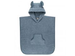 BIBS Kangaroo froté pončo z BIO bavlny, Petrol