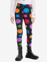 Desigual Angel Smiley Kinder Leggins Schwarz