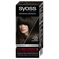 Syoss боя за коса - Permanent Coloration - 2_1 Black Brown