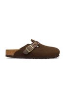 Birkenstock šľapky mules dámske semišové Boston Braided