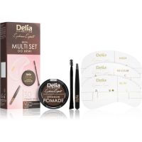 Delia Cosmetics Eyebrow Expert Zest набір для набір для моделювання форми брів відтінок 3.0 Dark Brown 1 кс