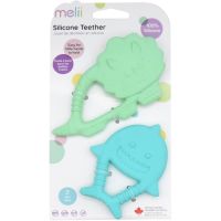 Melii Teethers grizalo Dino & Shark 2 kos