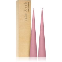 ester & erik cone candles old rose (no. 39) gyertya 2x25 cm