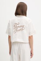 Tommy Jeans cămașă pentru femei, cu amestec de in