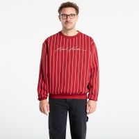 Bluza Karl Kani Autograph Pinstripe Sweat Os Crewneck Red XXL