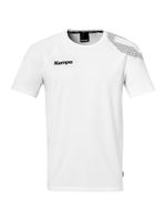 KEMPA Tehnička sportska majica  svijetlosiva / crna / bijela
