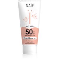 Naif Baby & Kids Mineral Sunscreen SPF 50 crema pentru protectie solara pentru bebeluși și copii mici SPF 50 100 ml