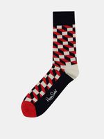 Happy Socks Filled Optic Socken Rot