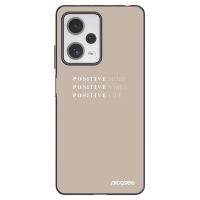 Silikónový čierny obal pre Xiaomi Redmi Note 12 Pro+ 5G - Positive Vibes