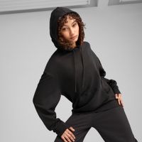 Puma ESS Relaxed Fit Hoodie Damen | Mit Plain | Black | Größe: L