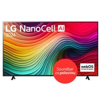 75"-LG NanoCell AI- NANO81- 4K Smart TV 2024