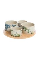 Sada servírovacích misiek s podnosom home & lifestyle 7 x 30 cm
