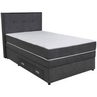 Hom`in BOXSPRINGOVÁ POSTEĽ, 120/200 cm tmavosivá