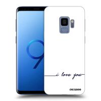 Silikónový čierny obal pre Samsung Galaxy S9 G960F - Milujem ťa
