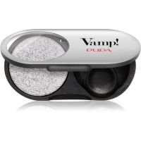 PUPA Milano Vamp! Radiant Baked Eyeshadow langanhaltender, schimmernder Lidschatten Farbton 302 Pure Silver - METALLIC 1 g