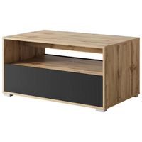 P & B KONFERENČNÝ STOLÍK, čierna, dub wotan, kompozitné drevo, 90/55/45 cm