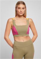 Women's bra Color Block khaki/light purple/magimango